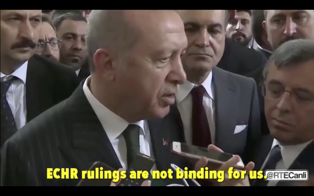 Erdogan says ECHR decision not binding for Turkey 104