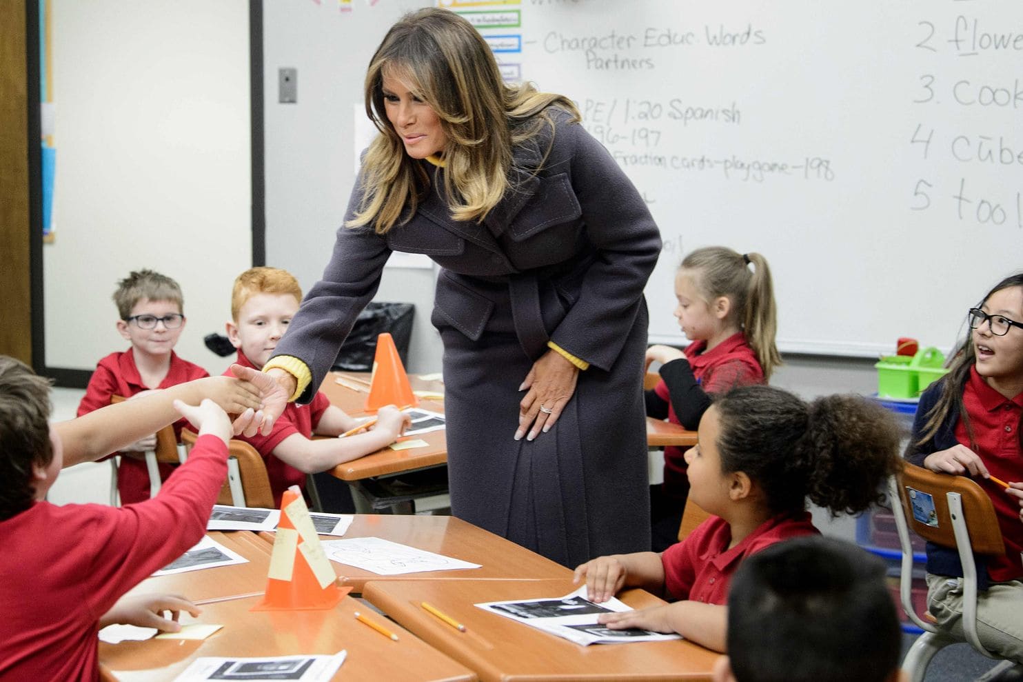 The first lady watched school kids coloring in Tulsa. The Turks saw links to terrorism 2