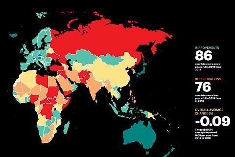 Global Peace Index 2019: Turkey Ranks 152nd Among 163 Countries 4