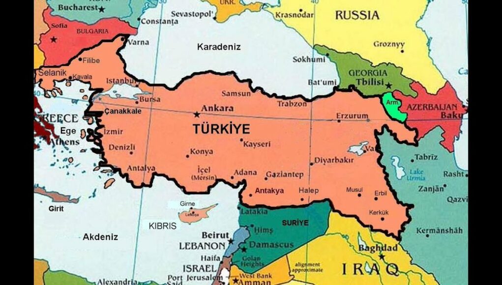Turkish nationalist fantasies and ‘enlarged Turkey maps’ 1