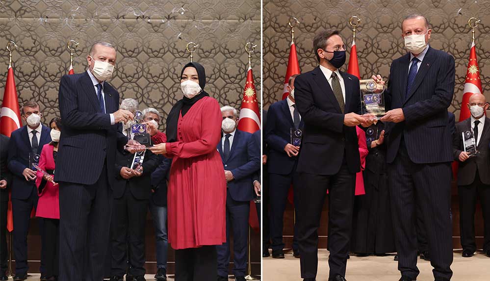 Pro-gov’t journalists showered with awards at ceremony at Erdoğan’s palace 1