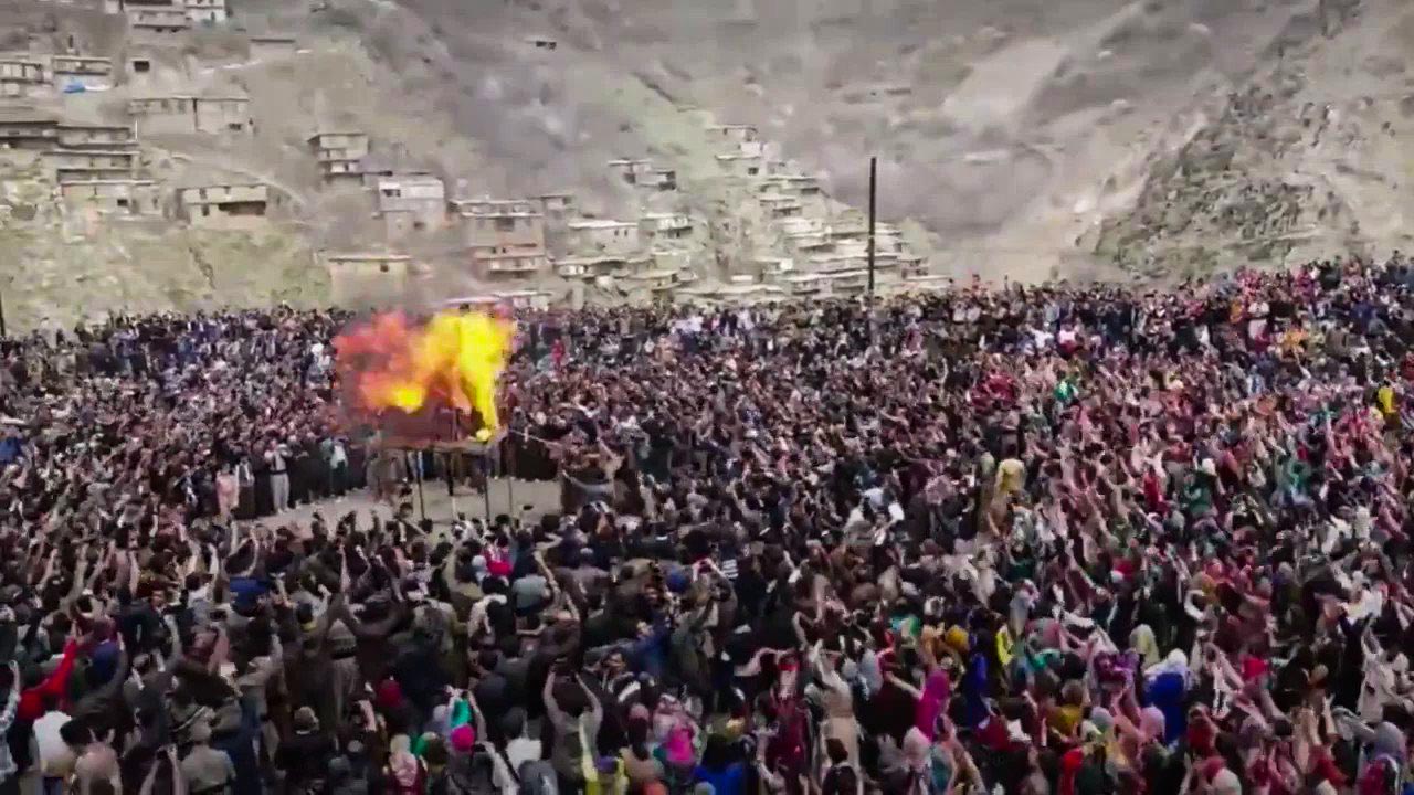 Thousands celebrate Newroz in Iran’s majority Kurdish city of Hawraman