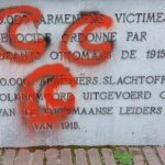 Grey Wolves vandalize Armenian genocide memorial in Brussels 2