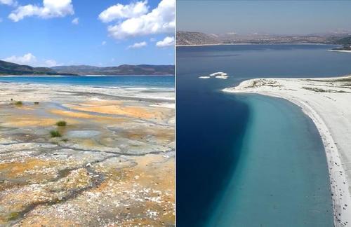 Turkey's Lake Salda looks like a swamp now