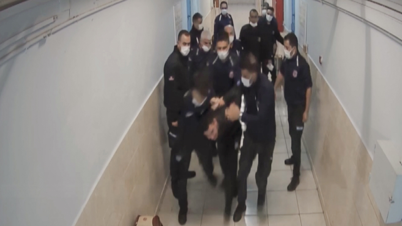 Brutal treatment of inmate by guards recorded in Turkish prison