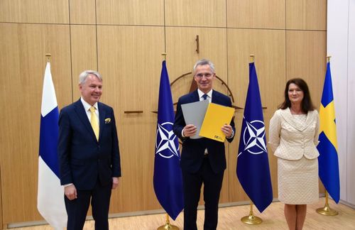 NATO member countries sign accession protocols for Sweden, Finland