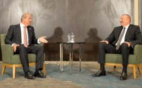Aliyev shows support in a first meeting with Turkish Cypriot leader 20