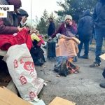 'We have to return to our damaged houses because of the cold'