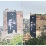 Erdogan’s poster removed from Istanbul's historic city walls 3