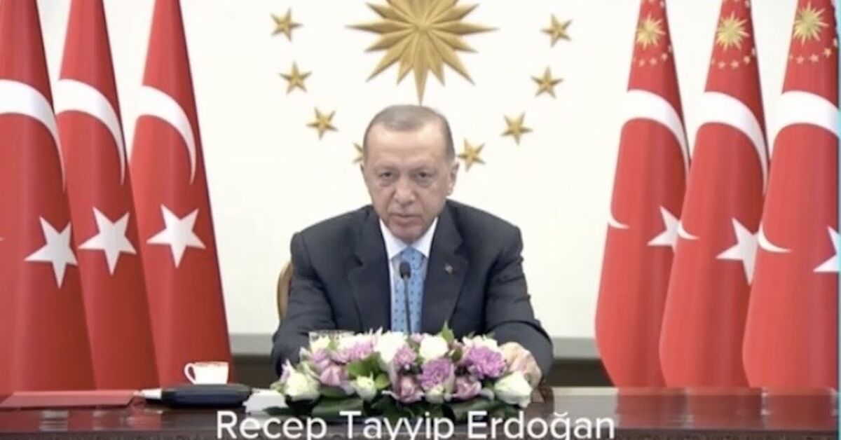 Turkey's Erdogan makes video appearance following health scare