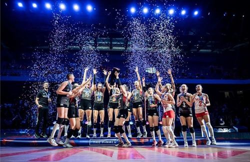 Turkey's national women's volleyball team wins Nations League Championship 
