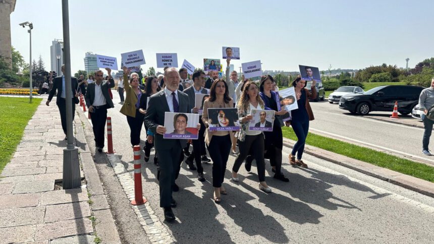 DEM Party MPs march to the Justice Ministry in protest against Kobanê case verdict 1